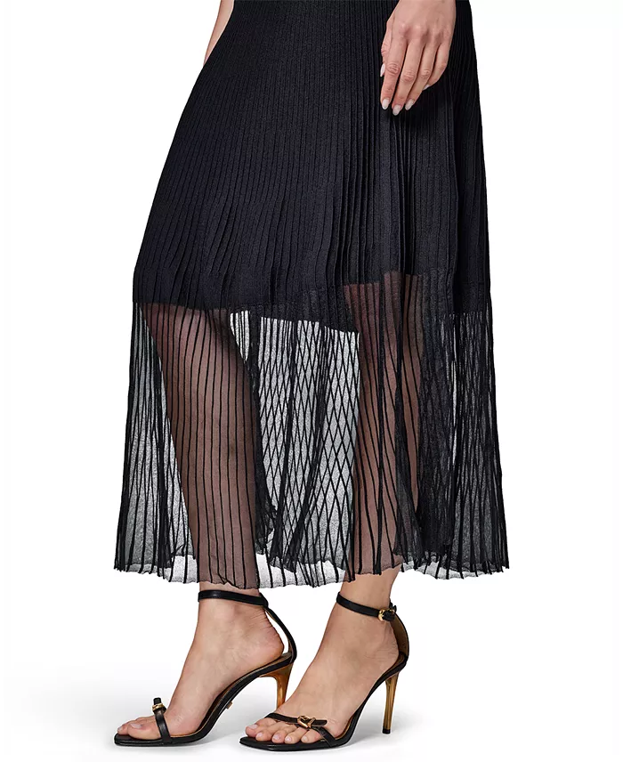 Women's Mock Neck Midi Dress - thumbnail 4