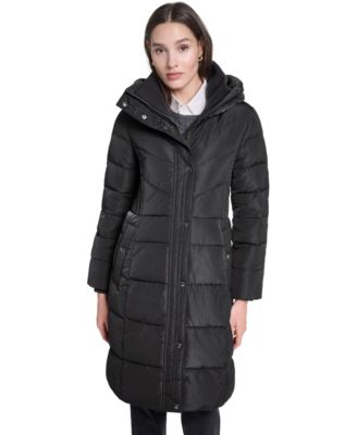 Women's Quilted Puffer Hooded Coat