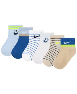 Toddler Boys' 6M-4T Fashion Rib Socks, 6-Pack