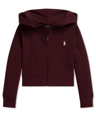 Girls' 2T-6X Ribbed Boxy Full-Zip Hoodie