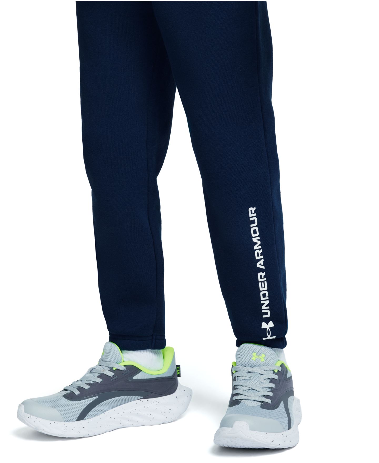 Детский комплект Under Armour: худи с длинным рукавом и брюки, 4T-7, цвет: Синий камуфляжный / Чёрный — фото 7