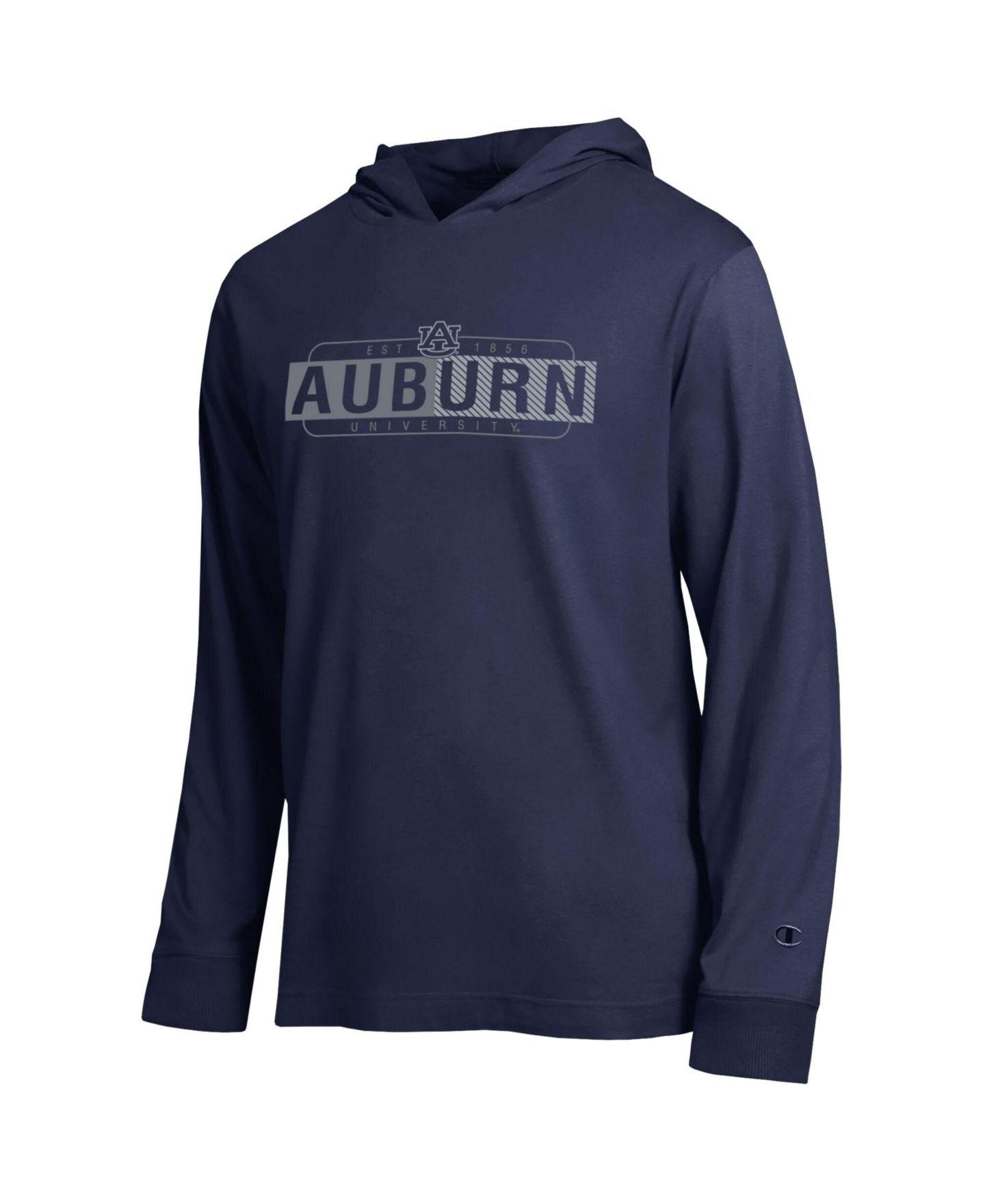 Мужская футболка Champion Navy Auburn Tigers Gradient All-Star Long Sleeve Hooded — фото 3