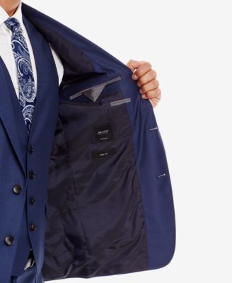 Hugo Boss BOSS Men's Slim-Fit Super 120 Virgin Wool 3-Piece Suit