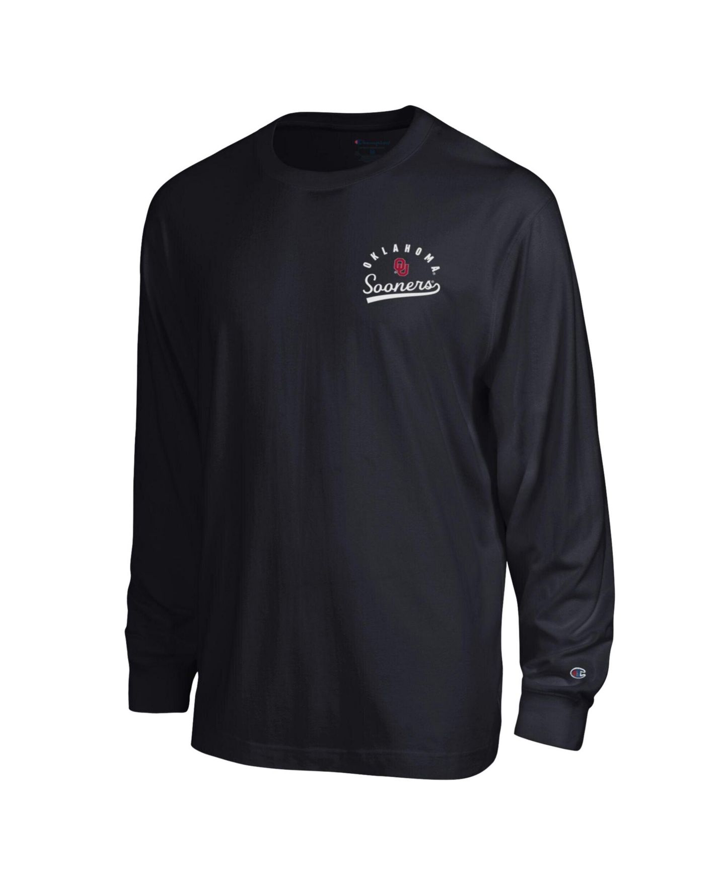 Мужская футболка Champion Black Oklahoma Sooners Laminated All-Star Long Sleeve — фото 3