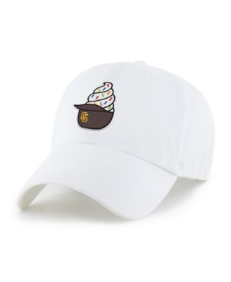 Preschool White San Diego Padres Ice Cream Helmet Clean Up Adjustable Hat