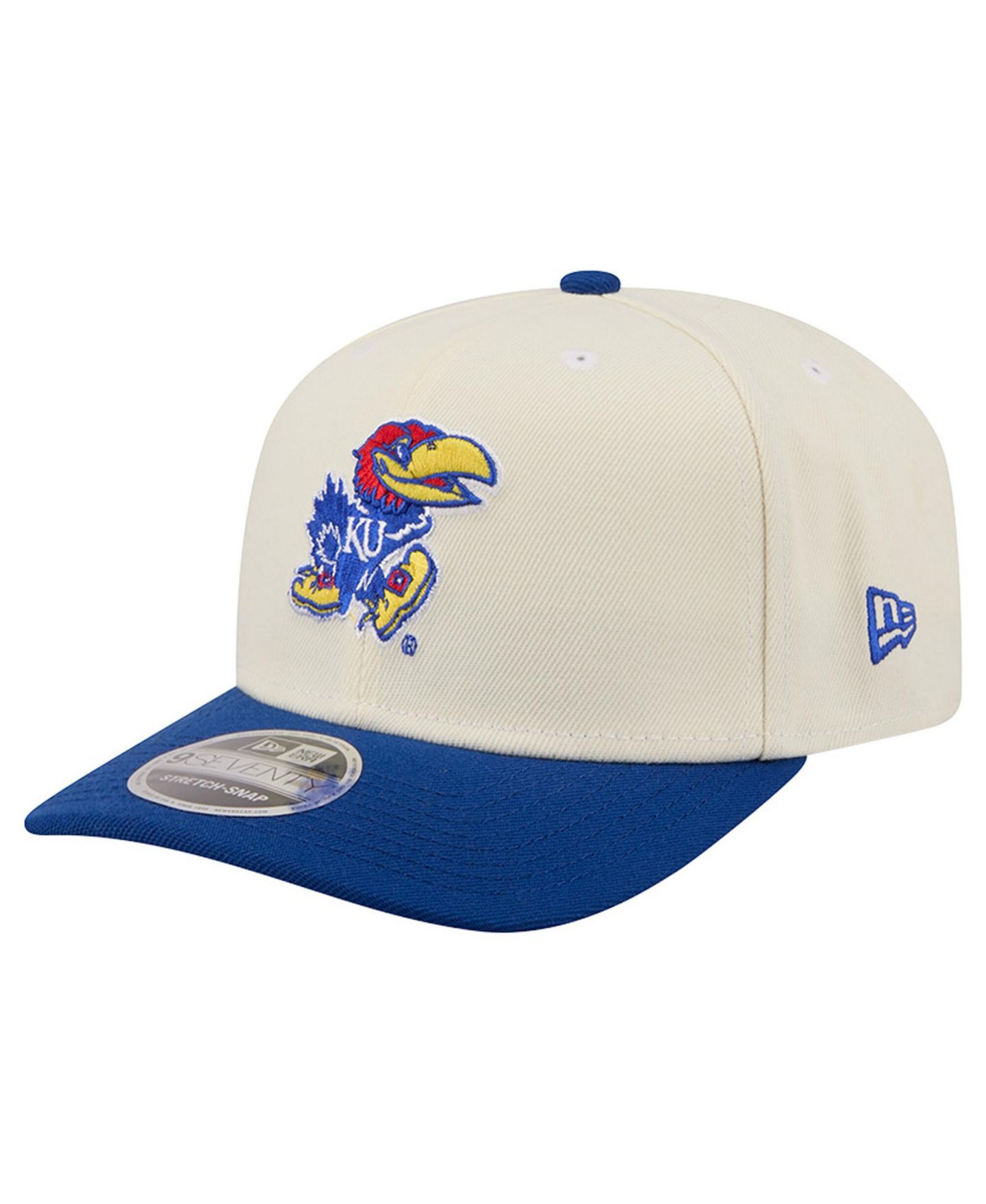 Мужская кепка New Era White/Royal Kansas Jayhawks America's 250th 9SEVENTY Adjustable Hat — фото 5