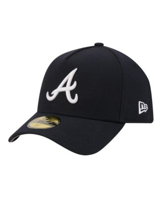 Men's Navy Atlanta Braves A-Frame 59FORTY Fitted Hat