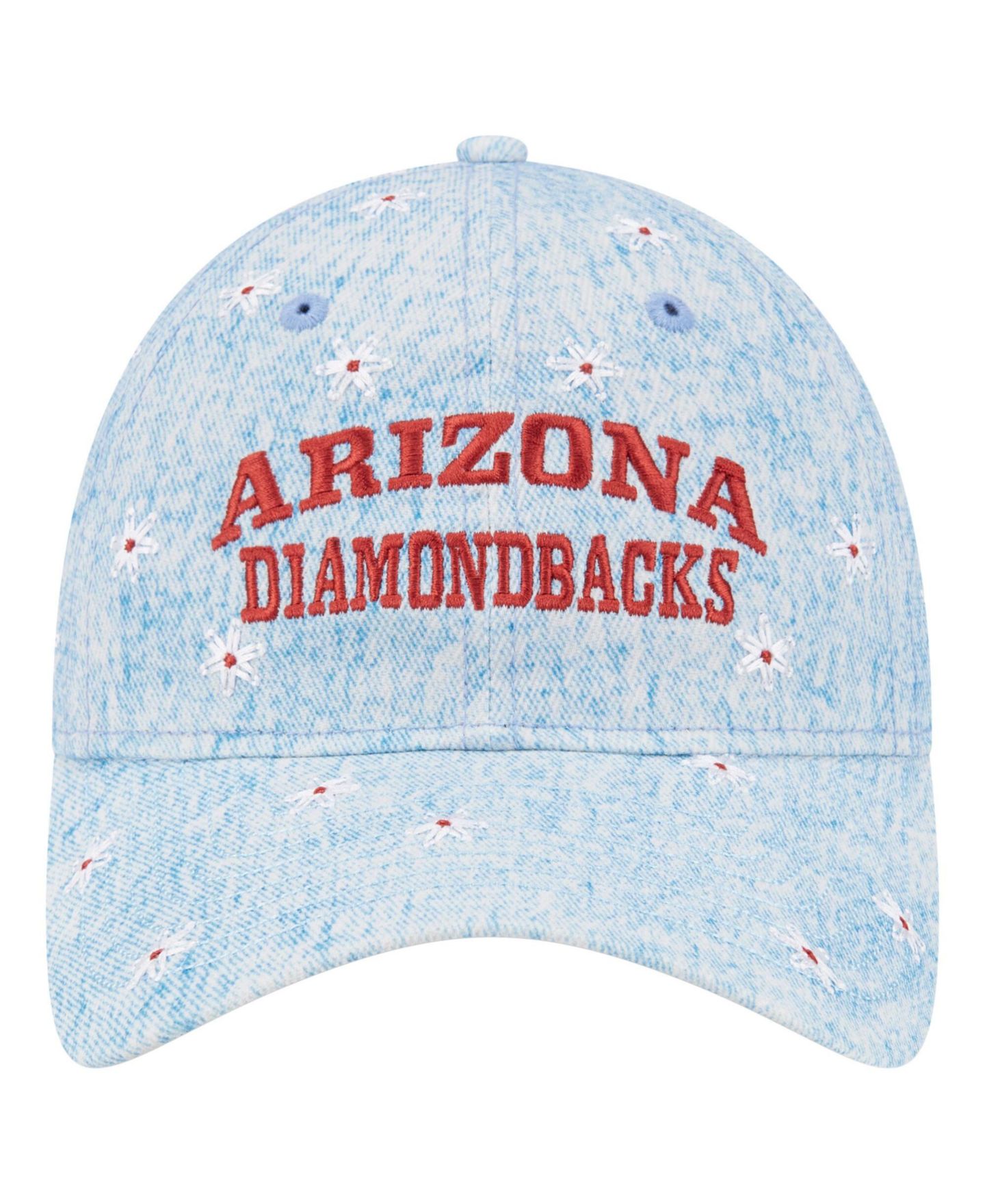 Женская кепка New Era Light Blue Arizona Diamondbacks Daisy All Over 9TWENTY Adjustable Hat — фото 5