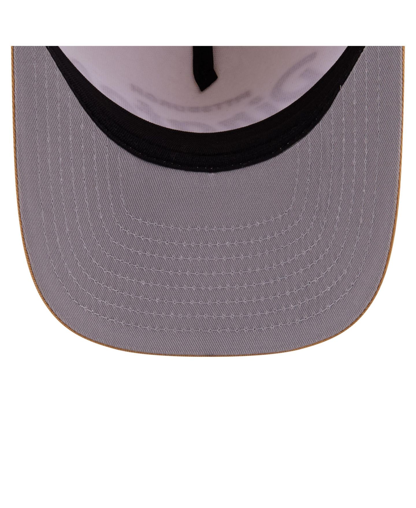 Мужская кепка New Era Cream Pittsburgh Pirates Herringbone 9FIFTY A-Frame Snapback Hat — фото 2