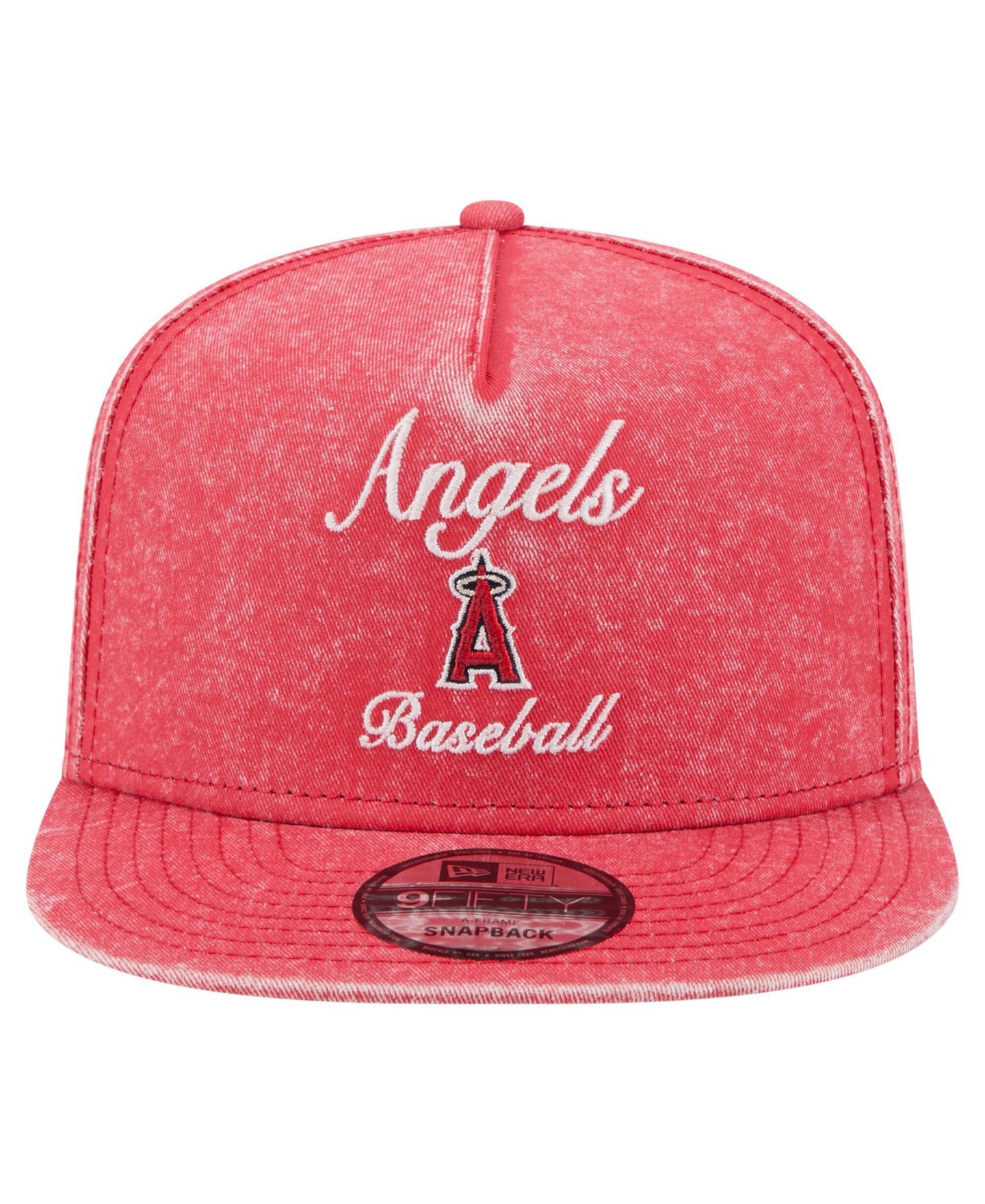 Мужская кепка New Era Red Los Angeles Angels City Slogan A-Frame 9FIFTY Snapback Hat — фото 2