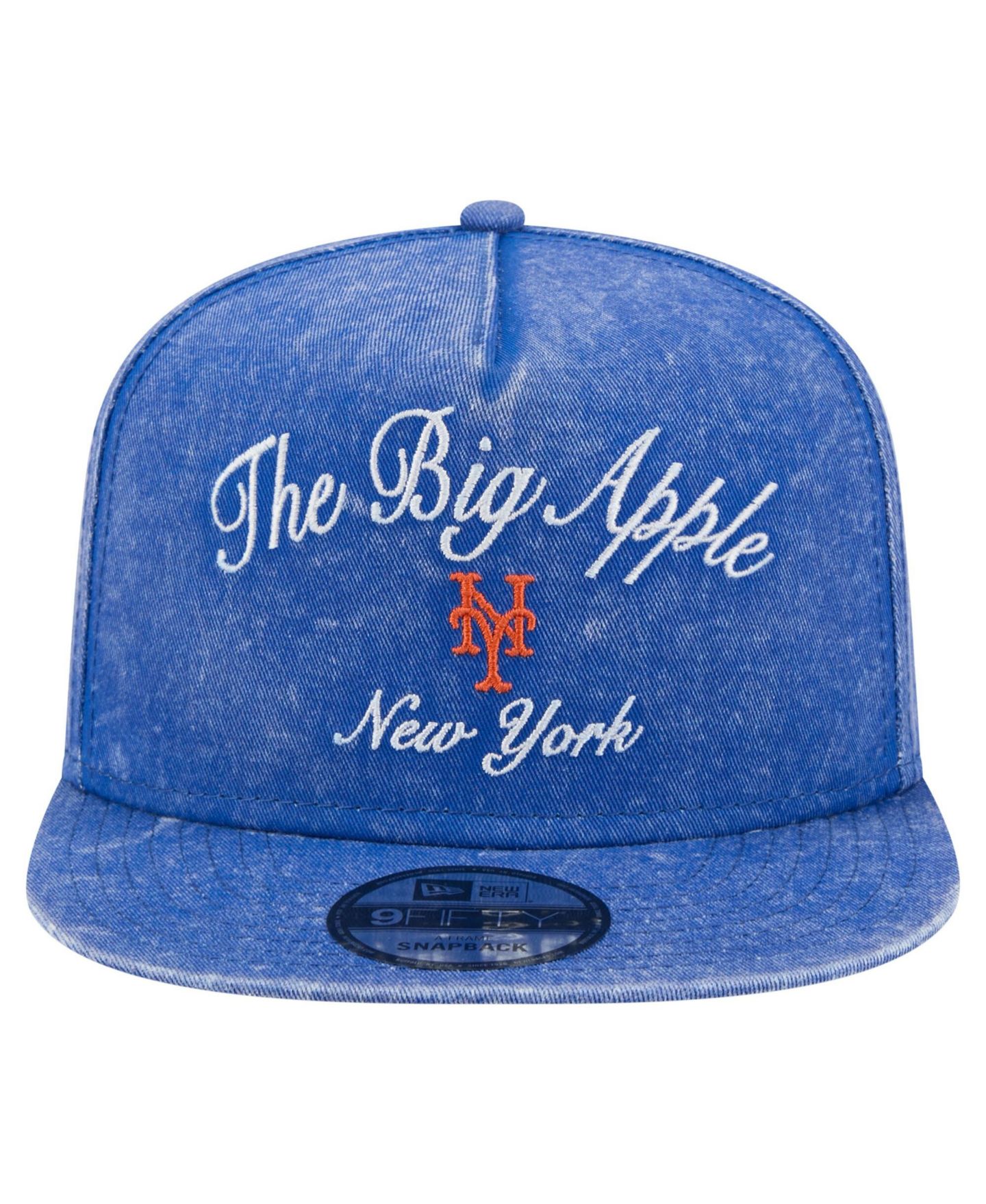 Мужская кепка New Era Royal New York Mets City Slogan A-Frame 9FIFTY Snapback Hat — фото 4