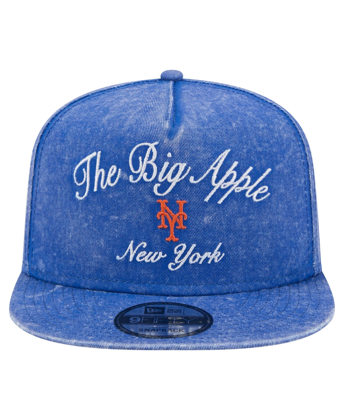 New Era Men's Royal New York Mets City Slogan A-Frame 9FIFTY Snapback Hat