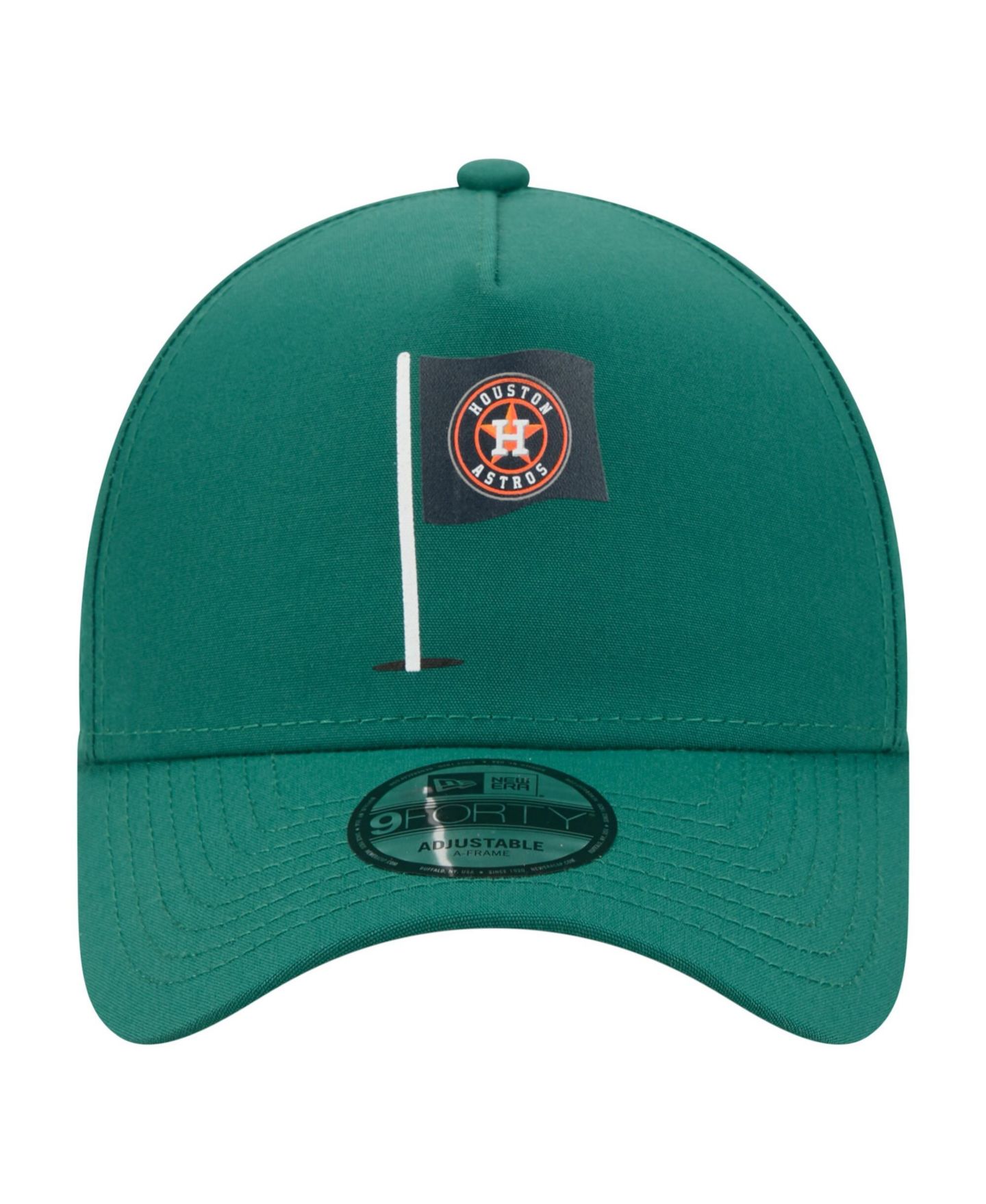 Мужская кепка New Era Green Houston Astros Pin Seeker 9FORTY A-Frame Adjustable Hat — фото 4