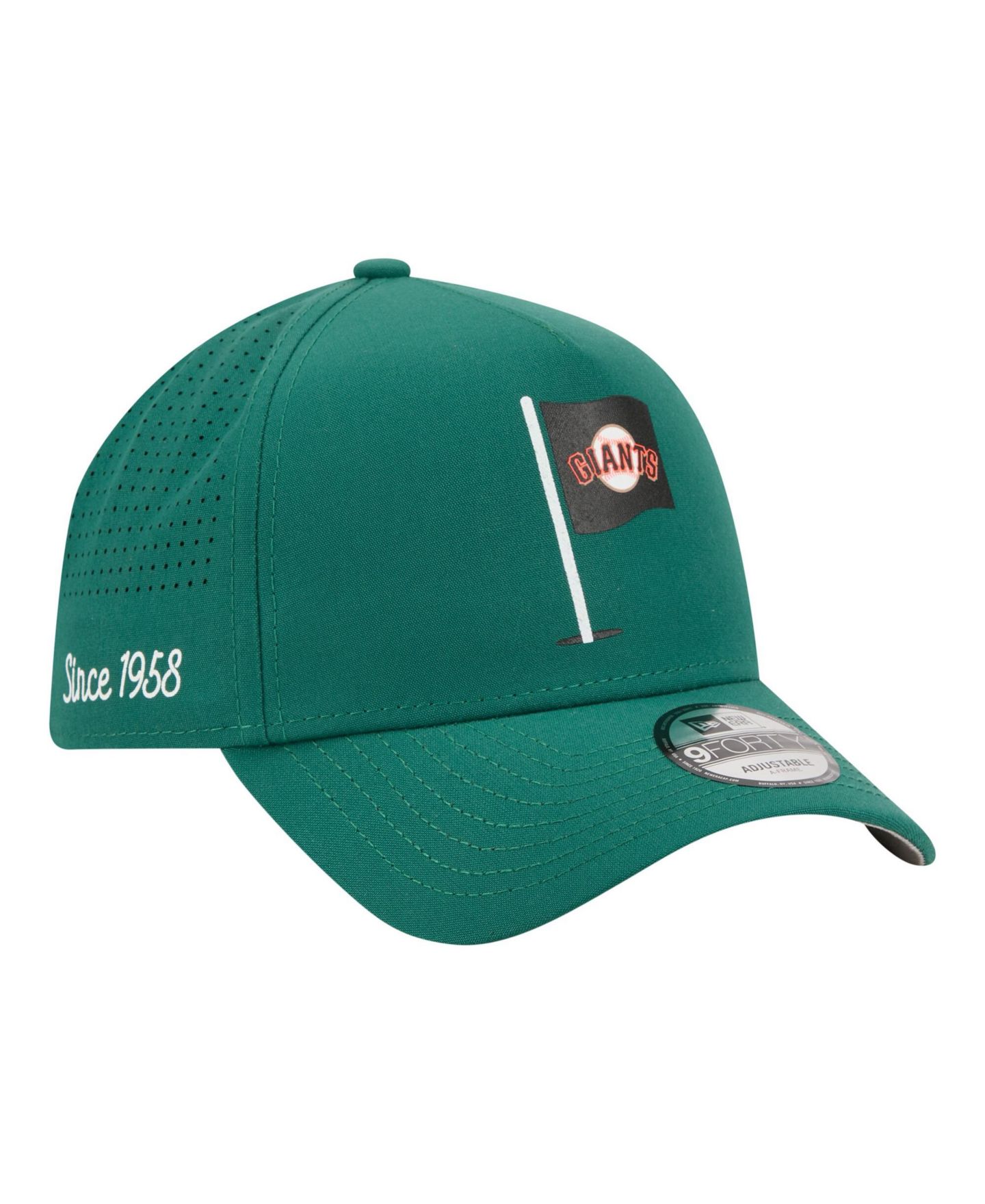 Мужская кепка New Era Green San Francisco Giants Pin Seeker 9FORTY A-Frame Adjustable Hat — фото 1