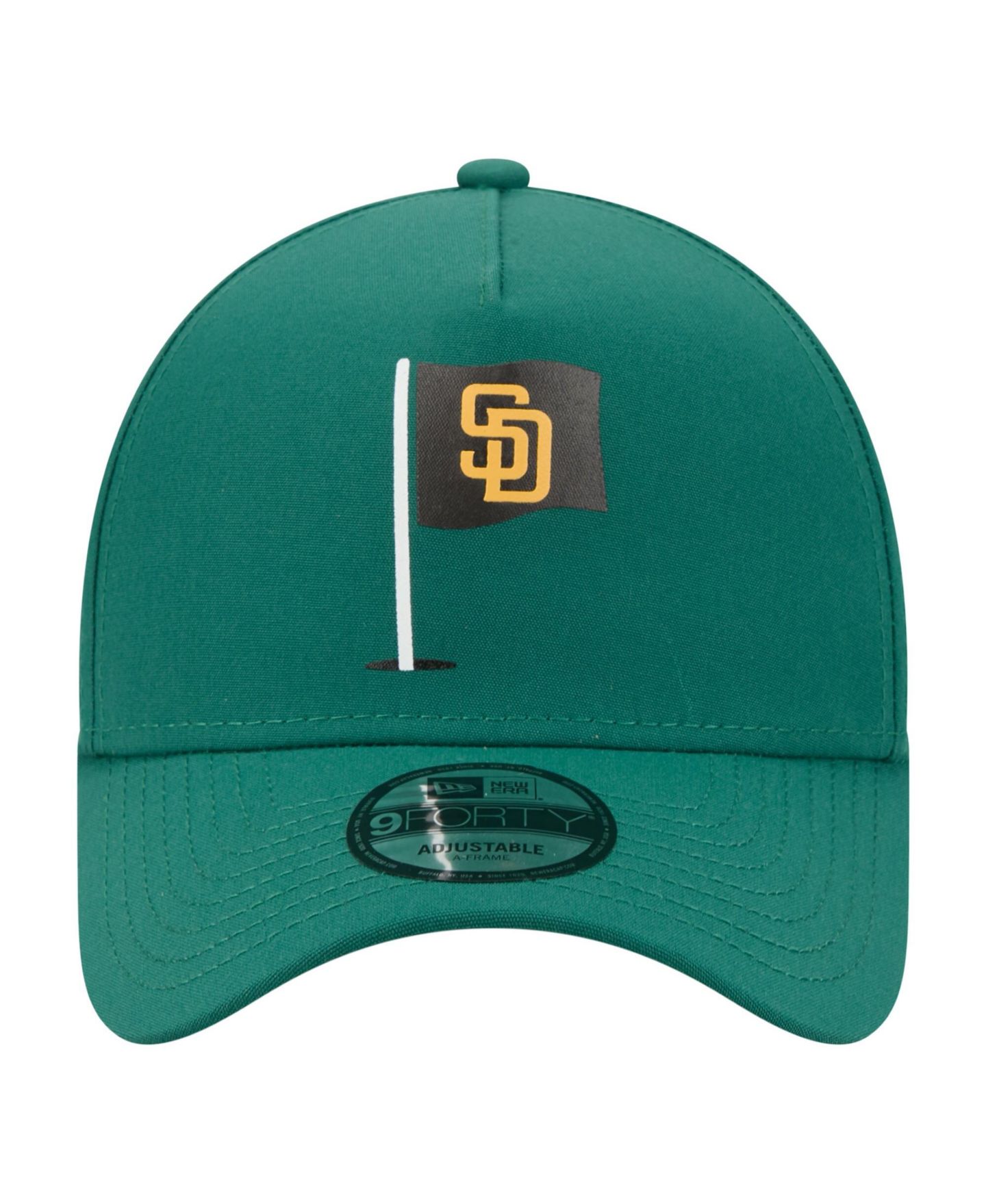 Мужская кепка New Era Green San Diego Padres Pin Seeker 9FORTY A-Frame Adjustable Hat — фото 2