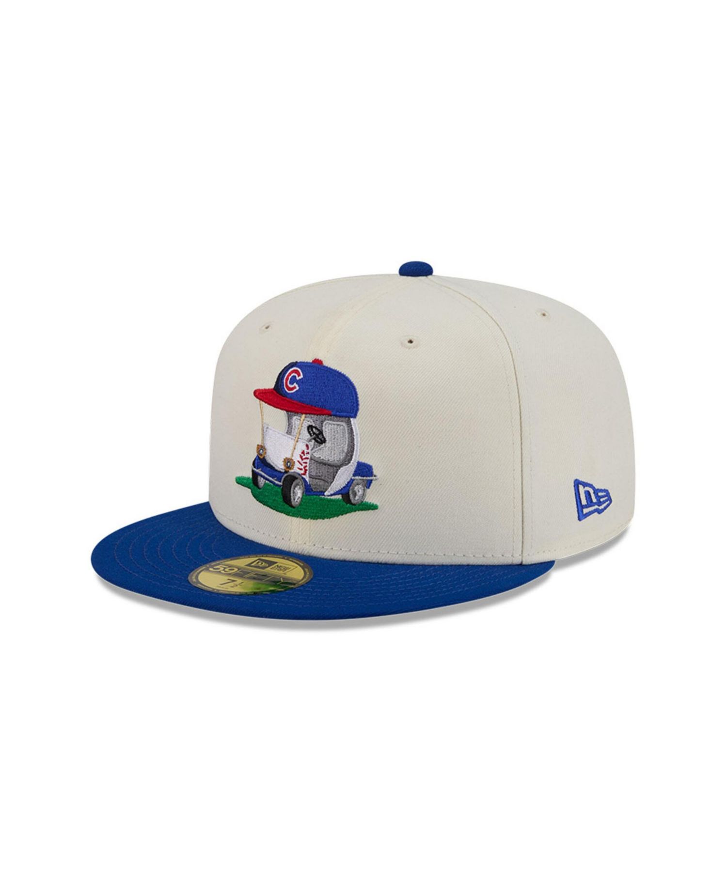Men's Cream/Royal Chicago Cubs Bullpen Cart 59FIFTY Fitted Hat