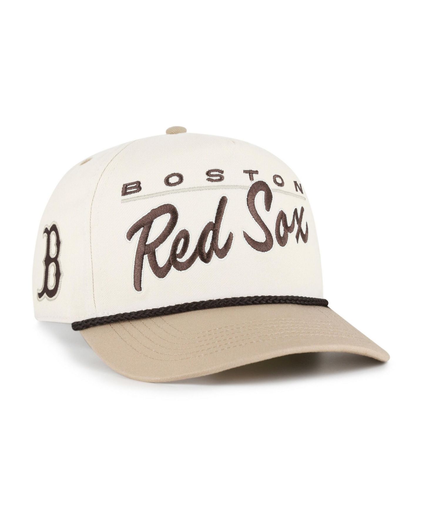 Мужская кепка '47 Brand Natural/Tan Boston Red Sox Neutral Terrain Hitch Rope Adjustable Hat — фото 1