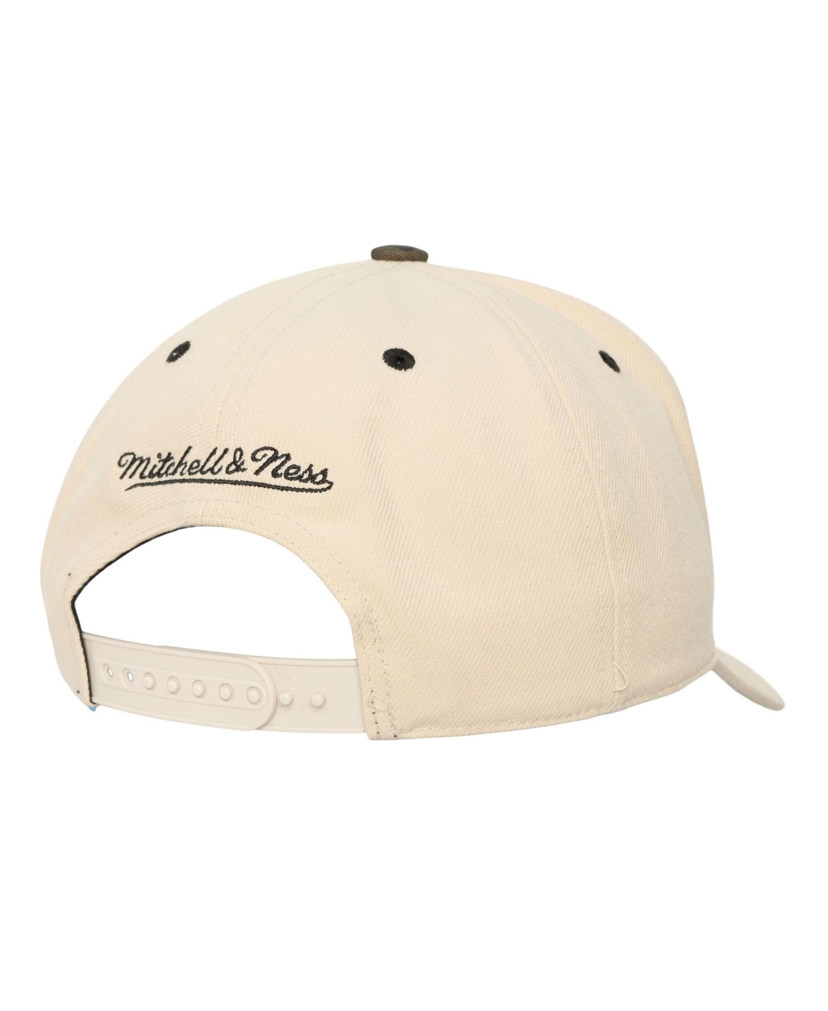 Mitchell & Ness Men's and Women's Cream Cleveland Guardians Camo Logo Pro Crown Snapback Hat