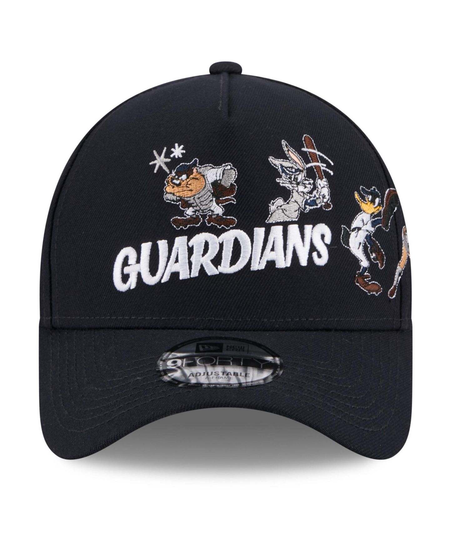Детская кепка New Era Navy Cleveland Guardians Looney Tunes A-Frame 9FORTY Adjustable Hat — фото 4