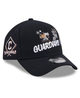 Big Boys and Girls Navy Cleveland Guardians Looney Tunes A-Frame 9FORTY Adjustable Hat