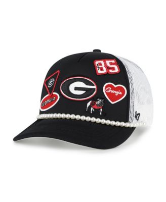 Men's Black/White Georgia Bulldogs Rally On Hitch Adjustable Hat