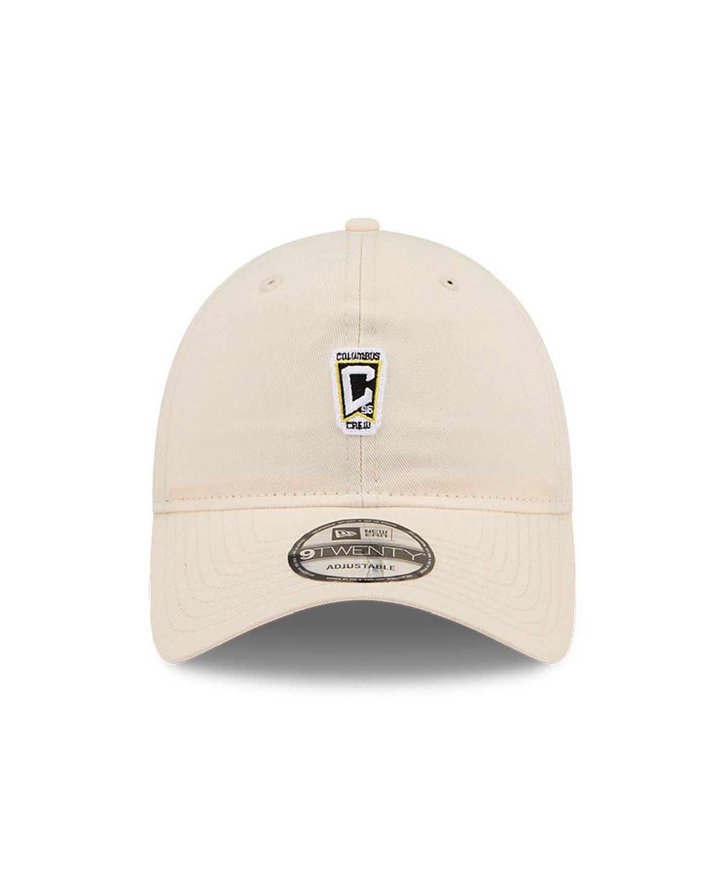 Мужская кепка New Era Beige Columbus Crew Micro Team Logo 9TWENTY Adjustable Hat — фото 3