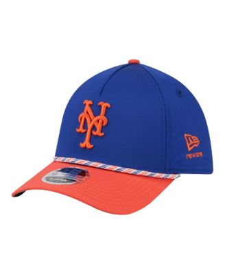 Men's Royal/Orange New York Mets Rope M-Crown A-Frame 39THIRTY Flex Hat