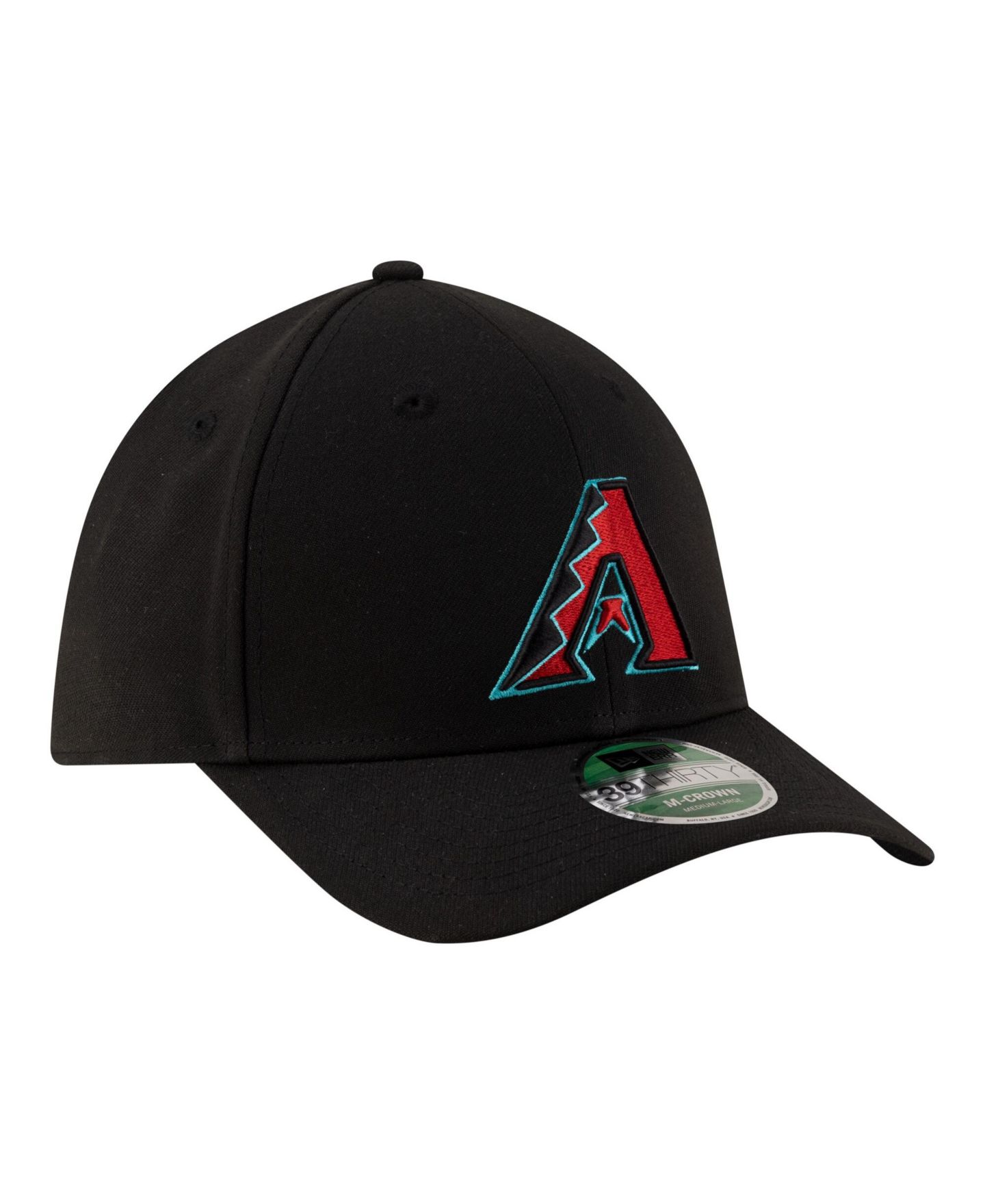 Мужская кепка New Era Black Arizona Diamondbacks Alternate Player Replica 39THIRTY M-Crown Flex Hat — фото 2