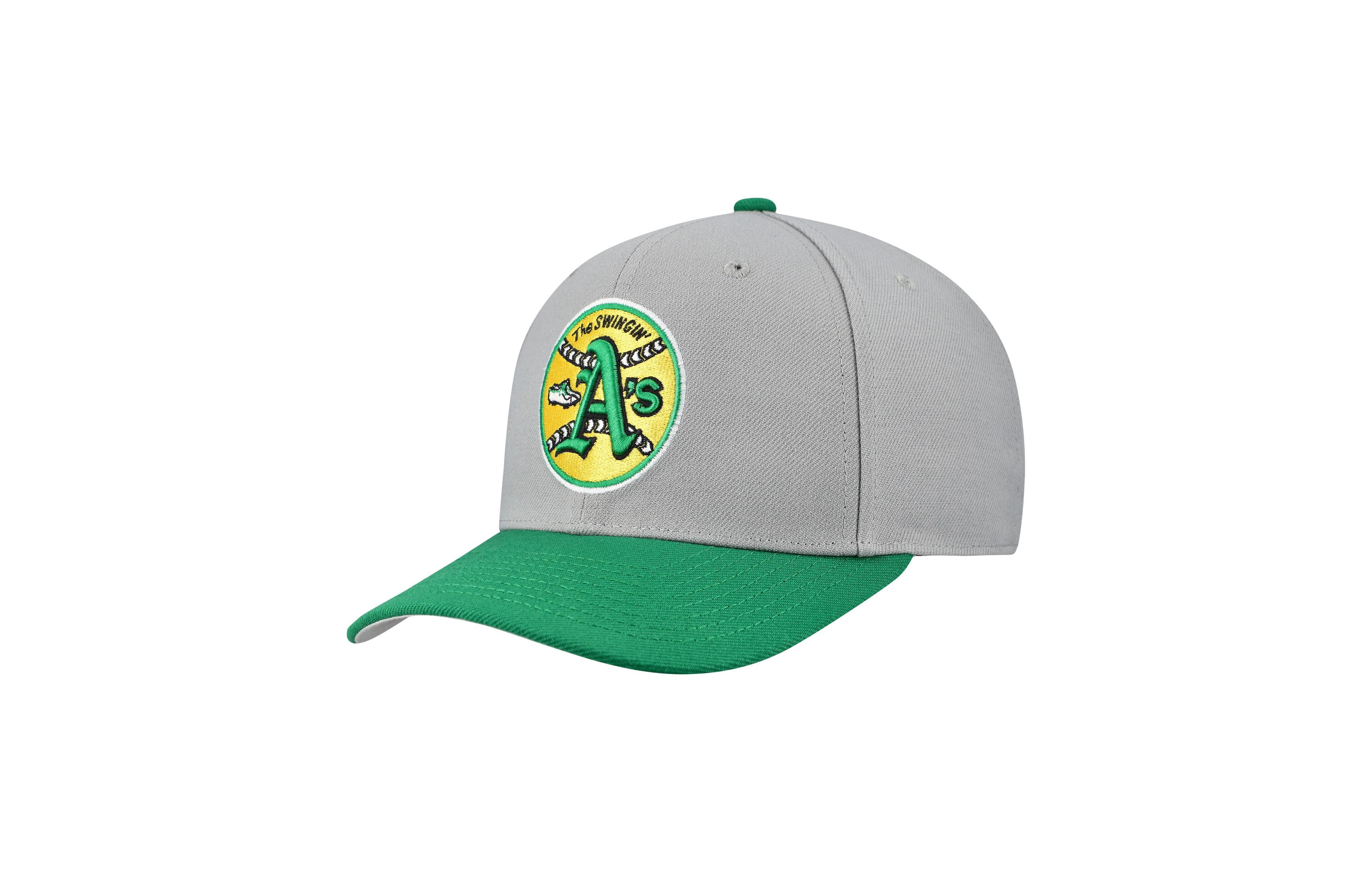 Mitchell & Ness Men's and Women's Mitchell & Ness Gray Oakland Athletics Basic Coop Pro Adjustable Hat