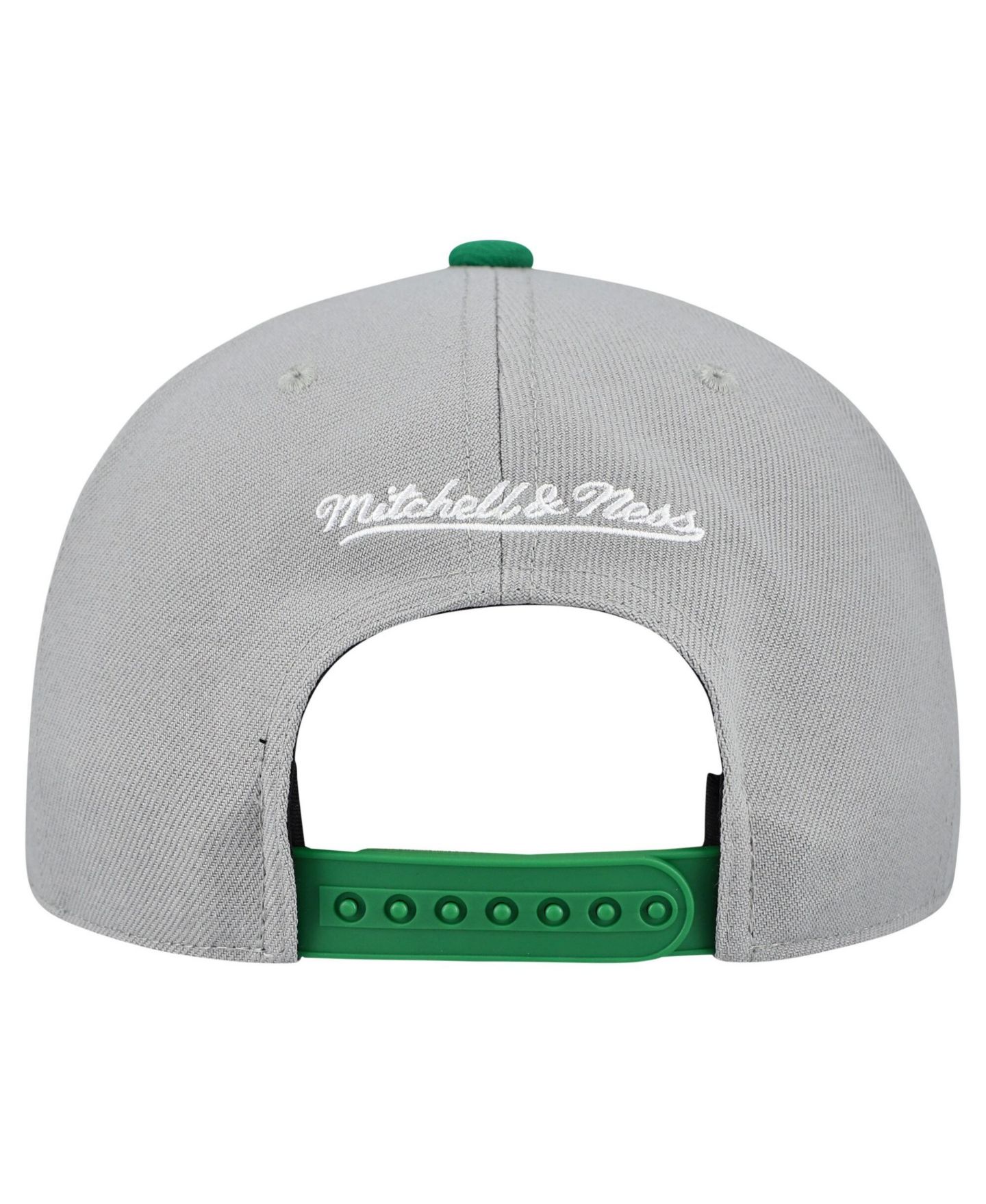 Кепка Mitchell & Ness Gray Oakland Athletics Basic Coop Pro Adjustable Hat — фото 2