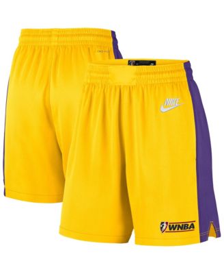 Men's and Women's Gold Los Angeles Sparks WNBA On Court Victory Court Origins Edition Short