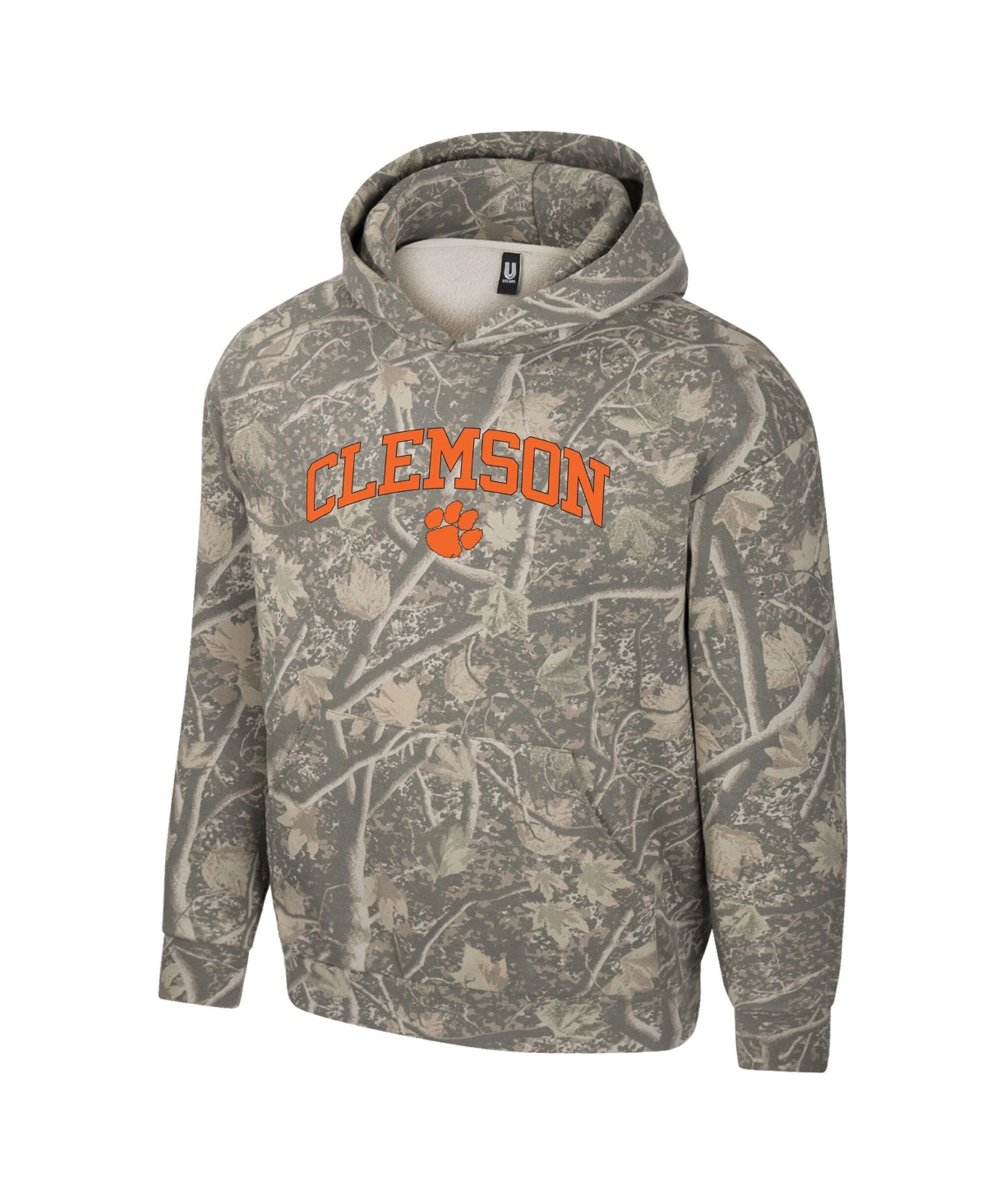 Uscape Apparel Men's Camo Clemson Tigers Back Bay Fleece Hoodie
