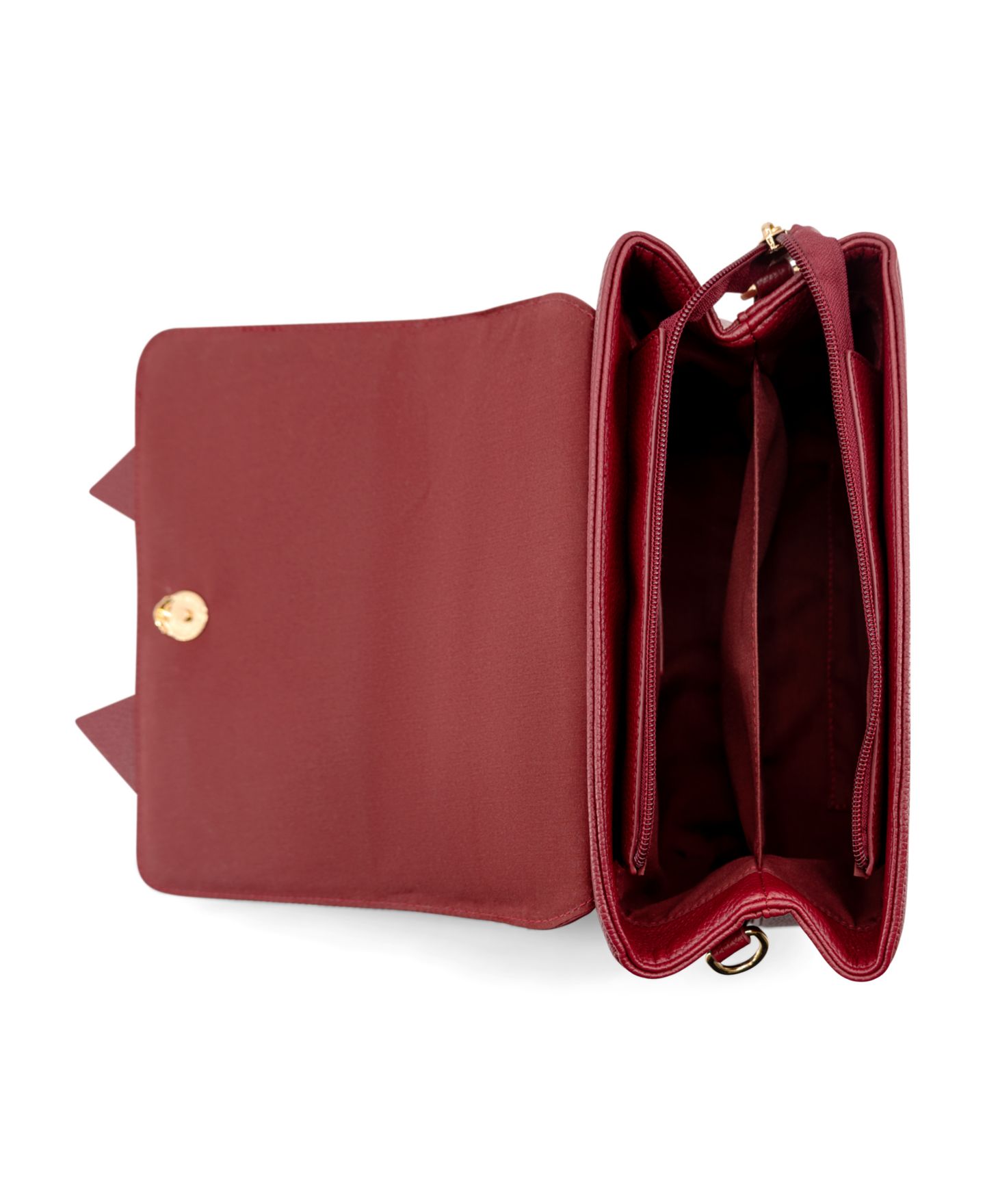 Женская сумка LIKE DREAMS Linda Double Bow Small Crossbody Handbag, цвет: Вишнёвый красный — фото 4