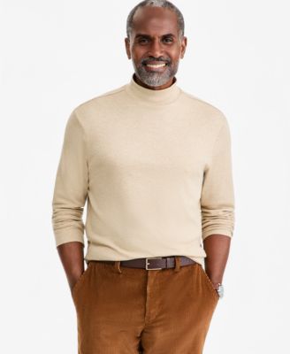 Men's Solid Mock Neck Shirt