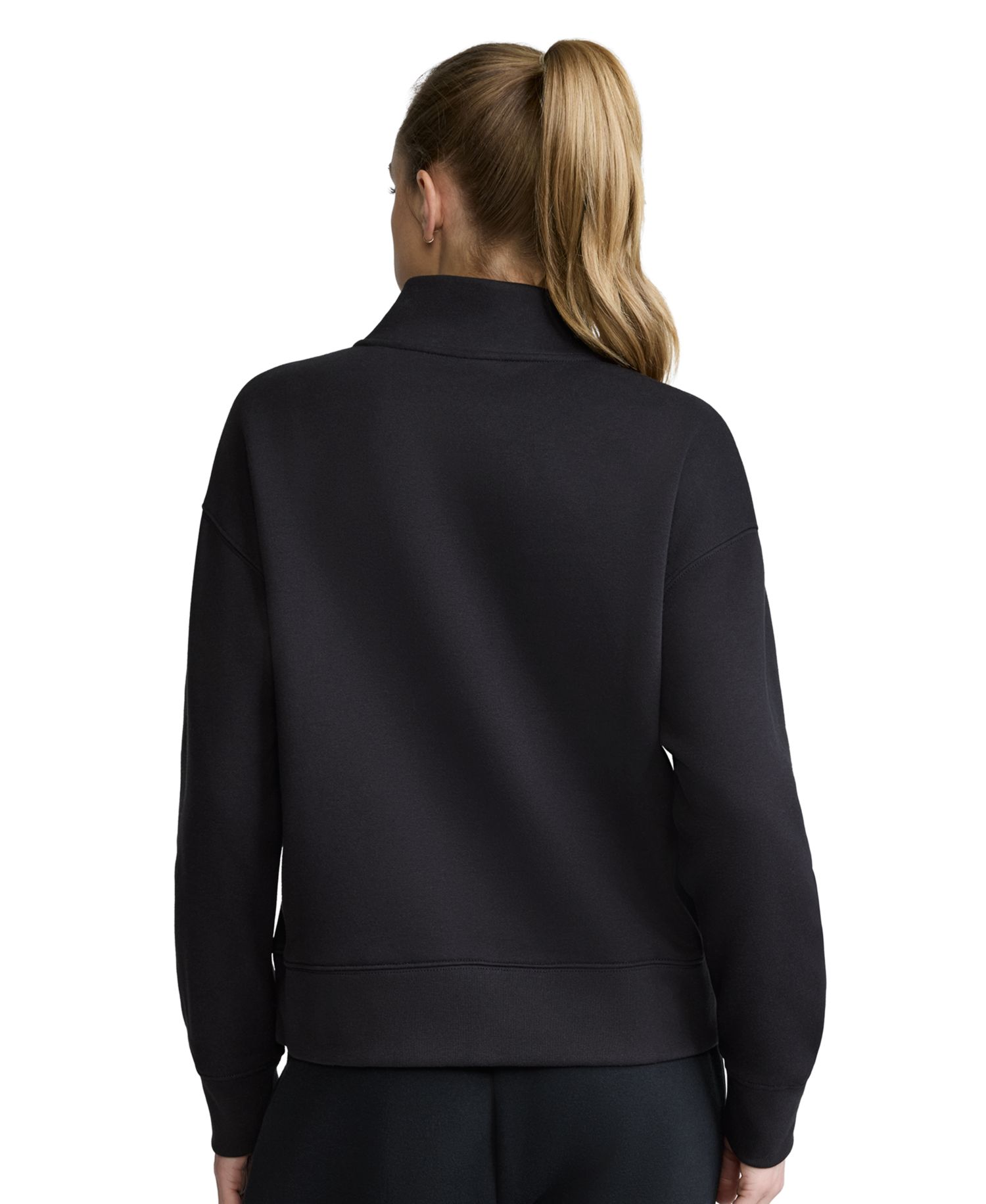 Women's Mock Neck Quarter-Zip Fleece Sweatshirt