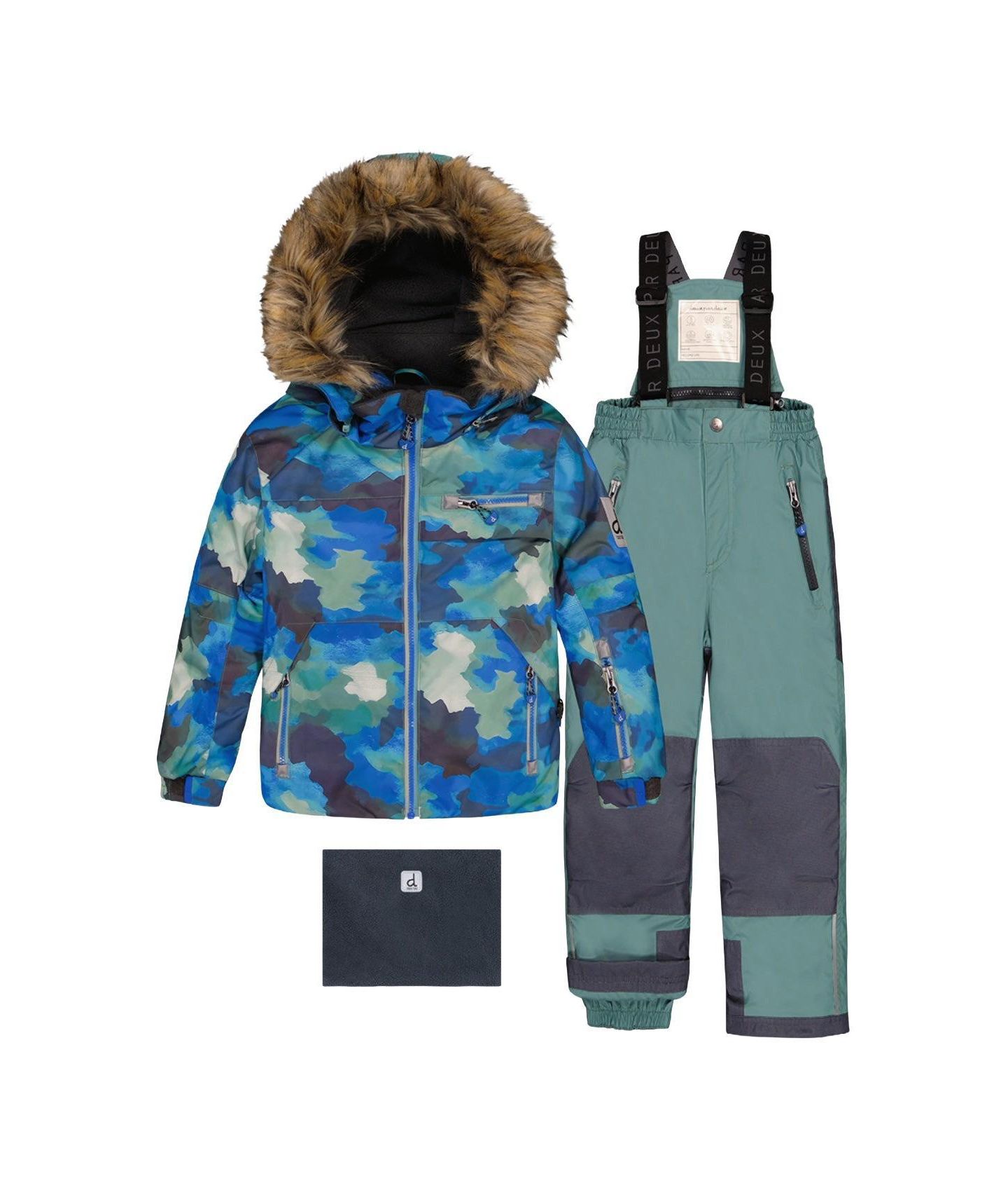 Deux par Deux Big Boys (6-14) Two Piece Play Snowsuit, цвет: Синий — фото 1
