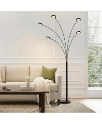 74-in Orion 5 Adjustable-Arm Dimmable LED Arc Floor Lamp