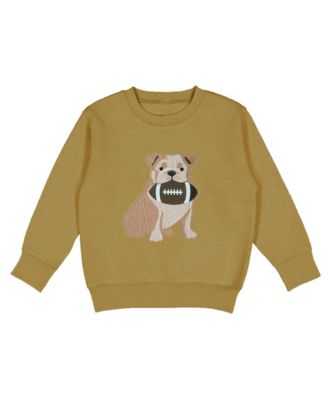Baby Boys Bulldog Football Patch Sweatshirt