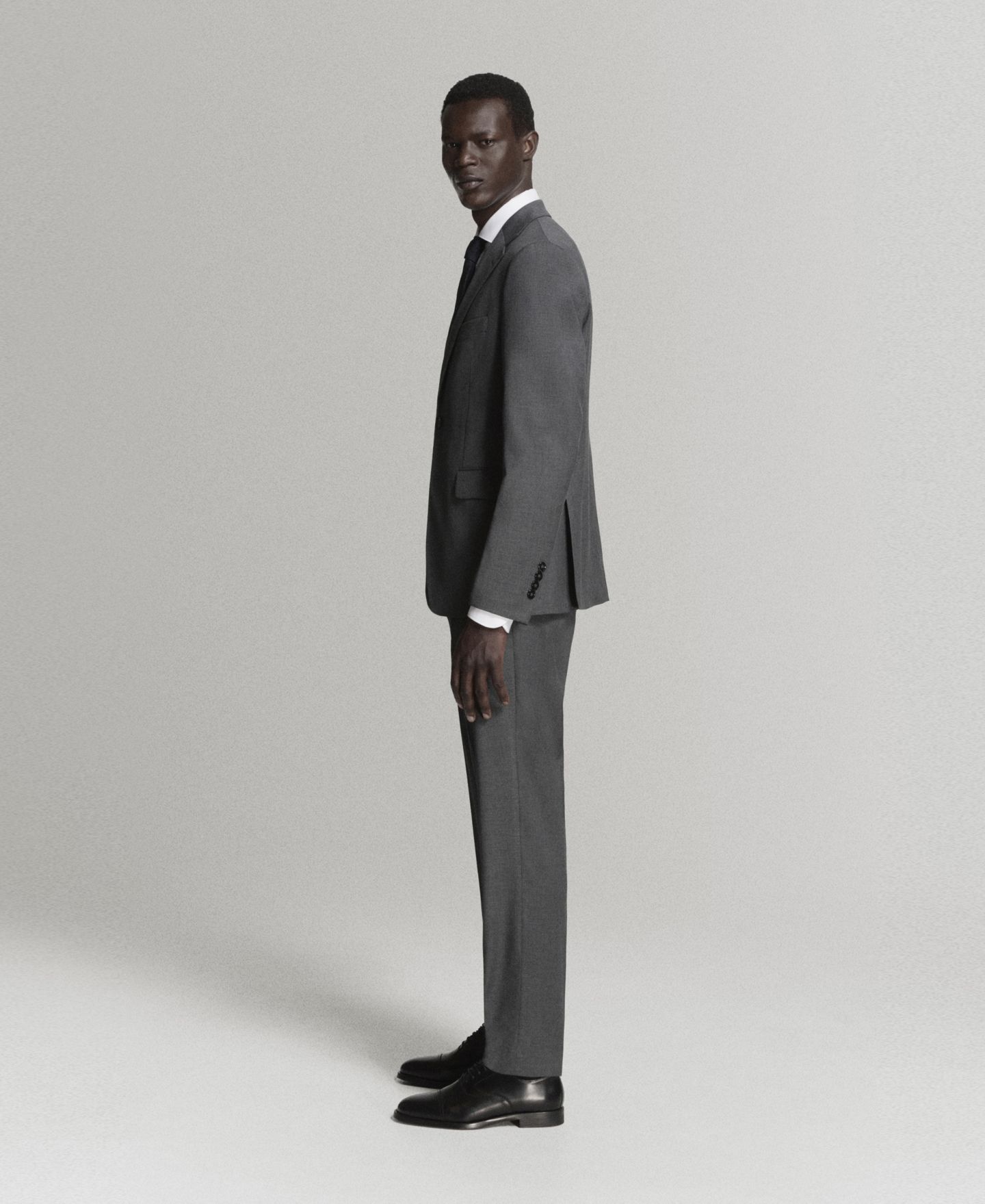 Мужские брюки MANGO Milan Slim-Fit Suit, цвет: Серый — фото 5