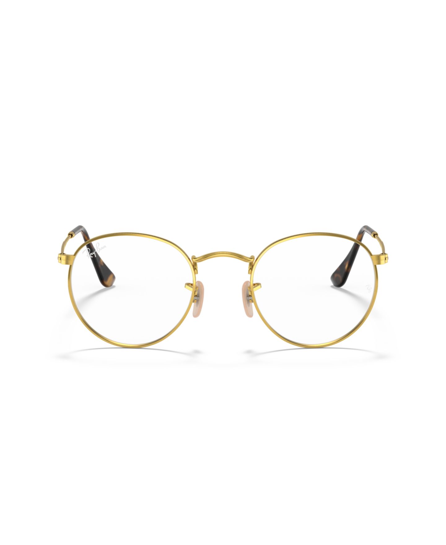 Очки Ray-Ban Unisex Round Metal Optics Eyeglasses, RB3447V, цвет: Золотой — фото 2