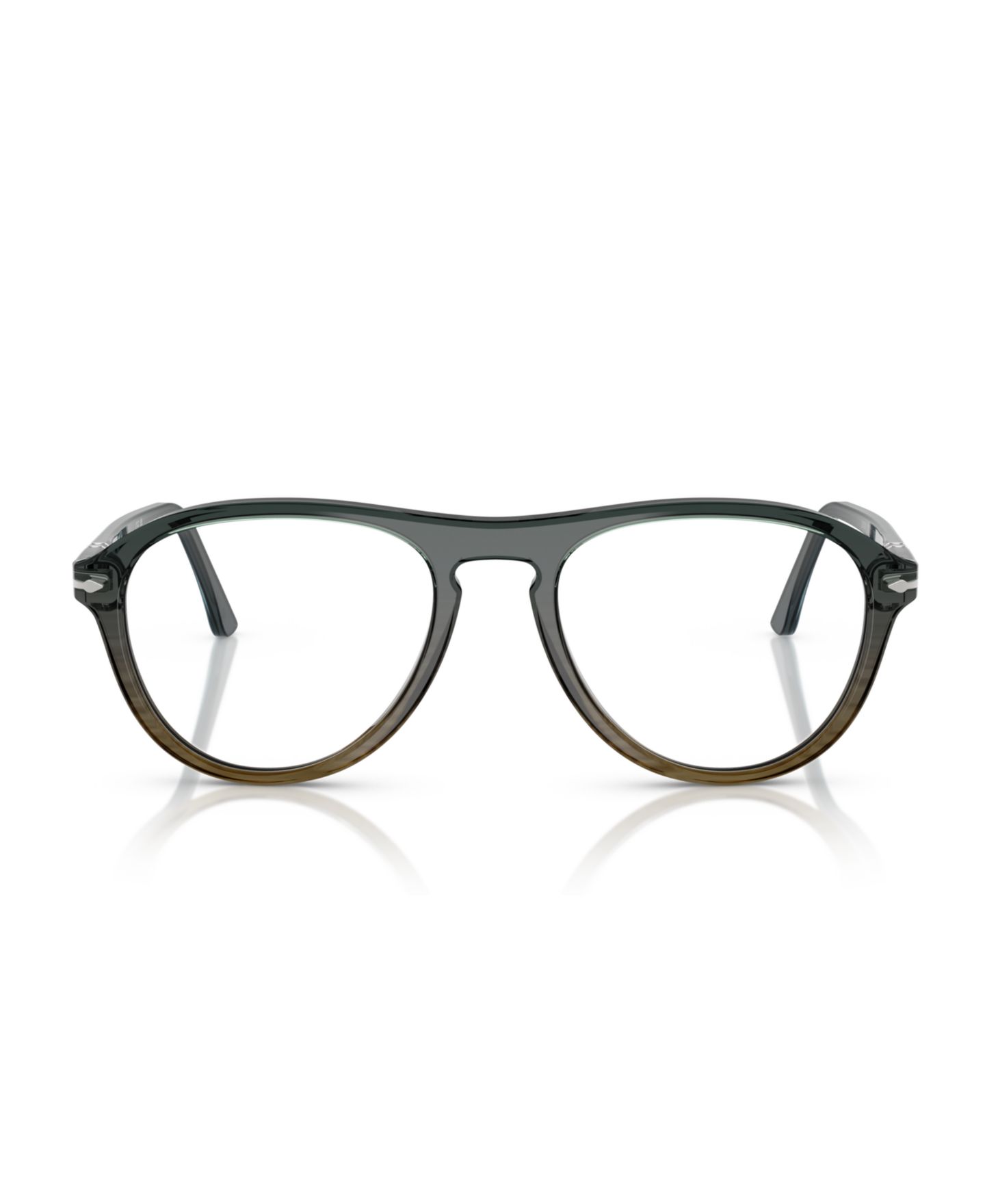 Очки Persol Unisex Lynn Eyeglasses, PO3371V, цвет: Серый полосатый зелёный — фото 2