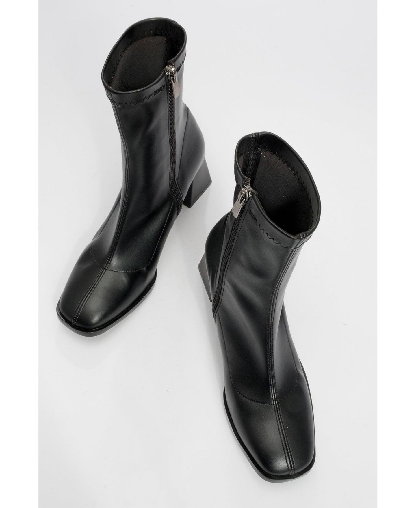 Женские ботинки Prologue Shoes Plesa Chunky Heel, цвет: Чёрная искусственная кожа — фото 5