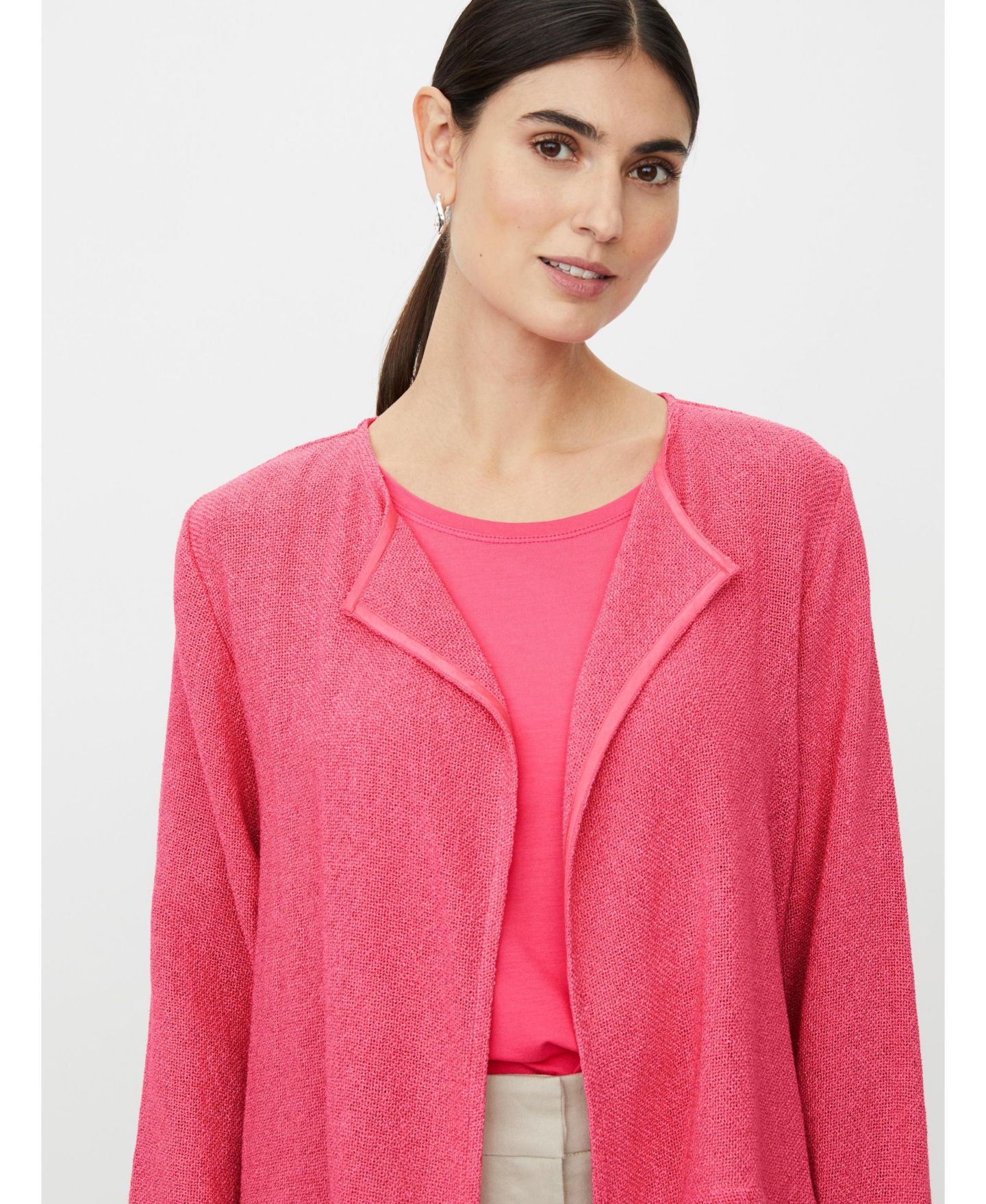 Женская куртка Masai Copenhagen MaJulitta Open-Front Boucle, цвет: Carmine — фото 4