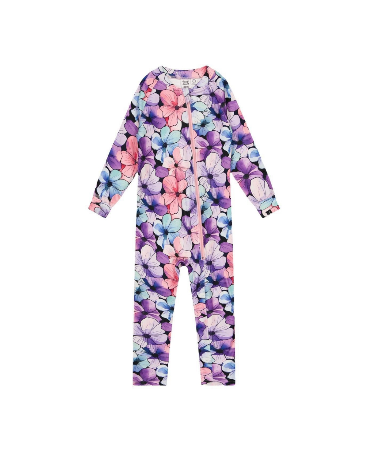 Deux par Deux Baby Girl ( 6M to 24 M ) One Piece Thermal Underwear Floral Print