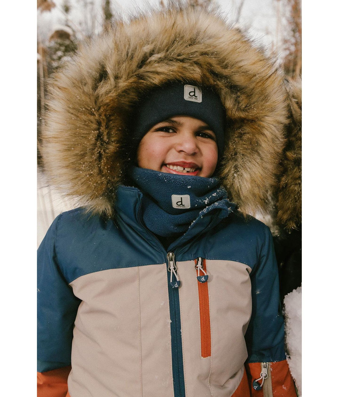 Брюки Deux par Deux Two Piece Play Snowsuit with Bear Print для мальчиков-малышей, цвет: Синий с принтом — фото 3