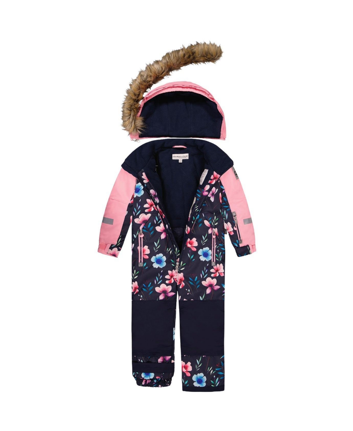 Deux par Toddler ( 2T To 5T ) Girl One Piece Play Snowsuit Floral Print