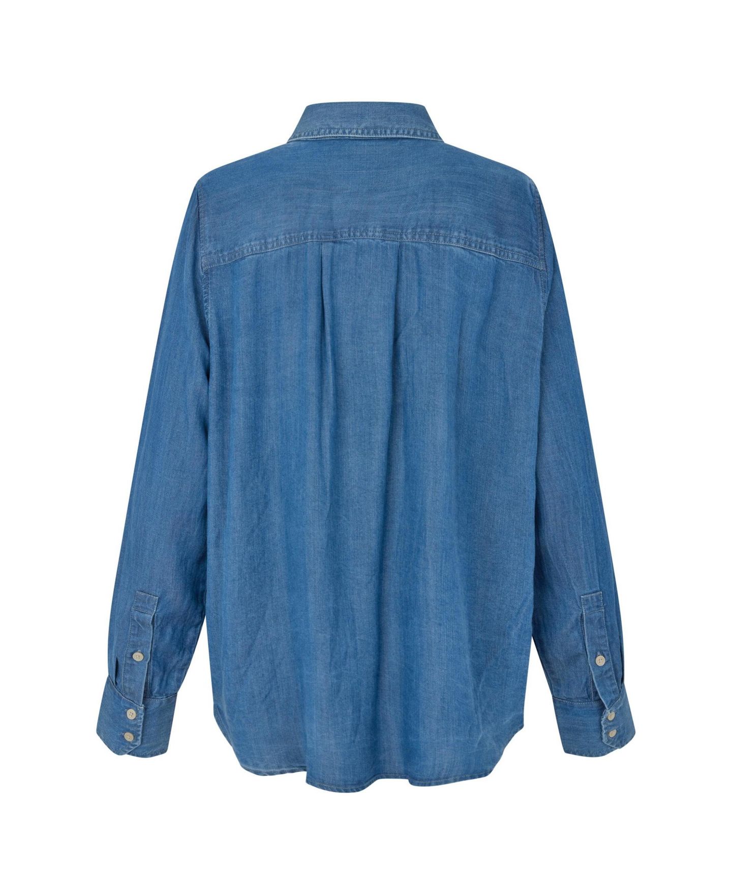 Женская рубашка Masai Copenhagen MaIshana Denim, цвет: Потёртый джинсовый — фото 6