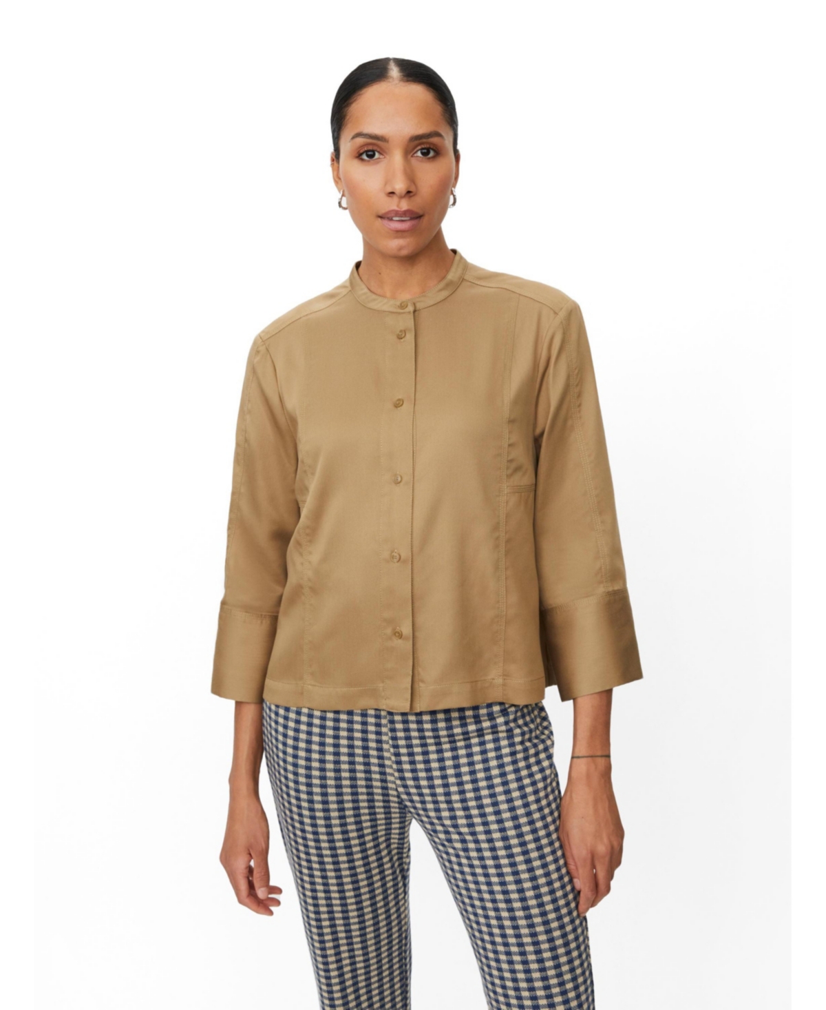 Masai Copenhagen Women's MaIthoria 3/4 Sleeve Shirt - Petrified oak