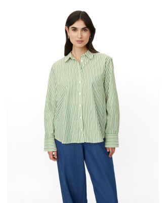 Women's Mairyelle Striped Long-Sleeve Button-Down Shirt