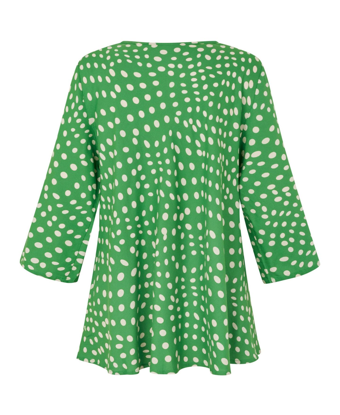 Женская блузка Masai Copenhagen MaKatacia V-Neck 3/4-Sleeve Polka-Dot, цвет: Мятный зелёный — фото 5